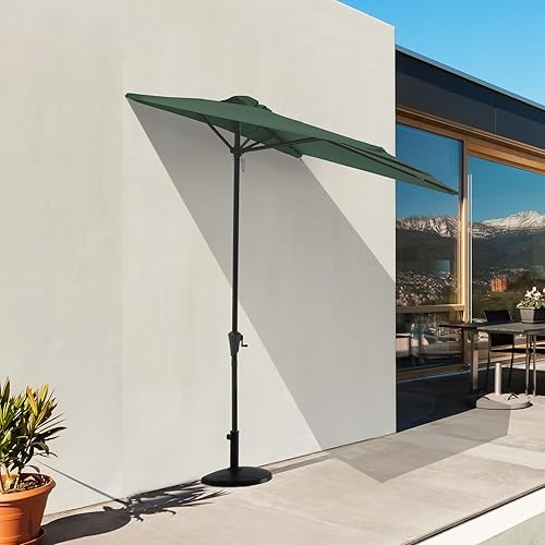 Miniatura 6 de COBANA Sombrilla rectangular de 7.5 pies por 4 pies para patio, balcón, jardín, terraza