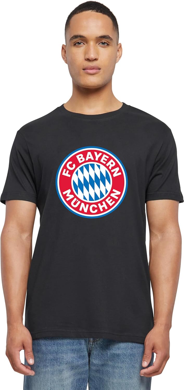 FC Bayern Munich Men's T-Shirt FCBM Seal Print Multiple Colors XS-3XL