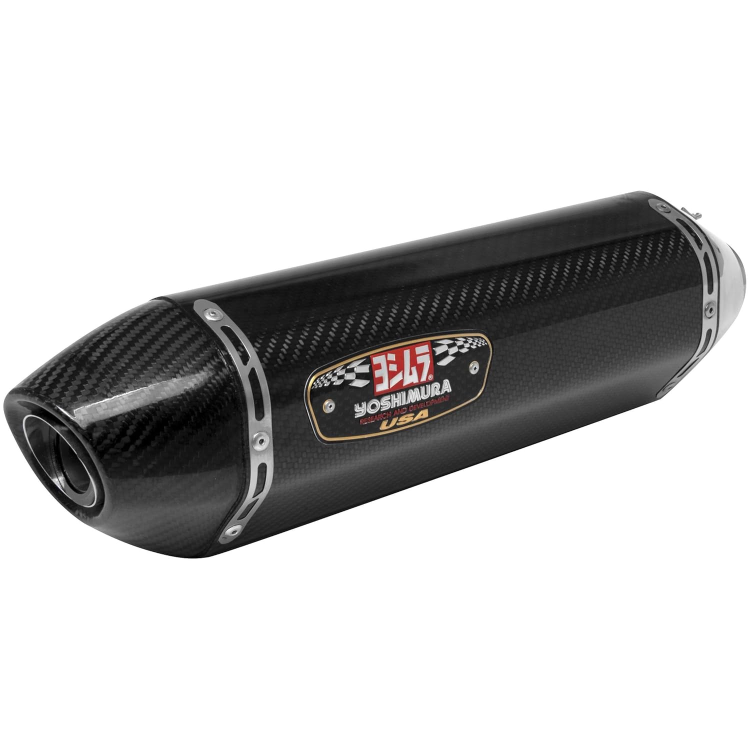 Yoshimura 196580 R77 Full Exhaust System (Carbon Sleeve and End Cap