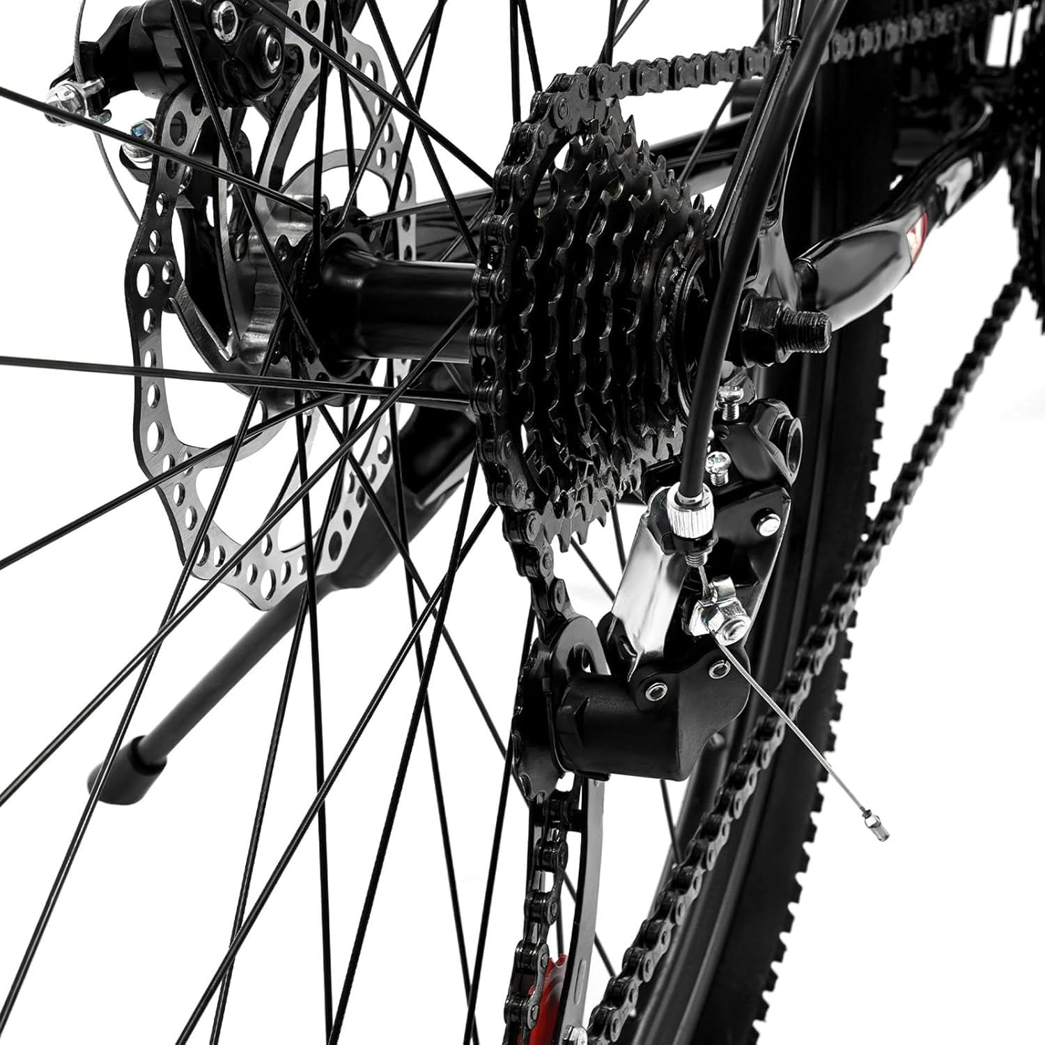 VTT Pliable 26 Pouces, 21 Vitesses, Double Frein À Disque, pour Garçons, Filles, Femmes Et Hommes 26in