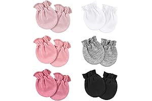 6 Pairs Baby Mittens for Newborn Boy and Girl