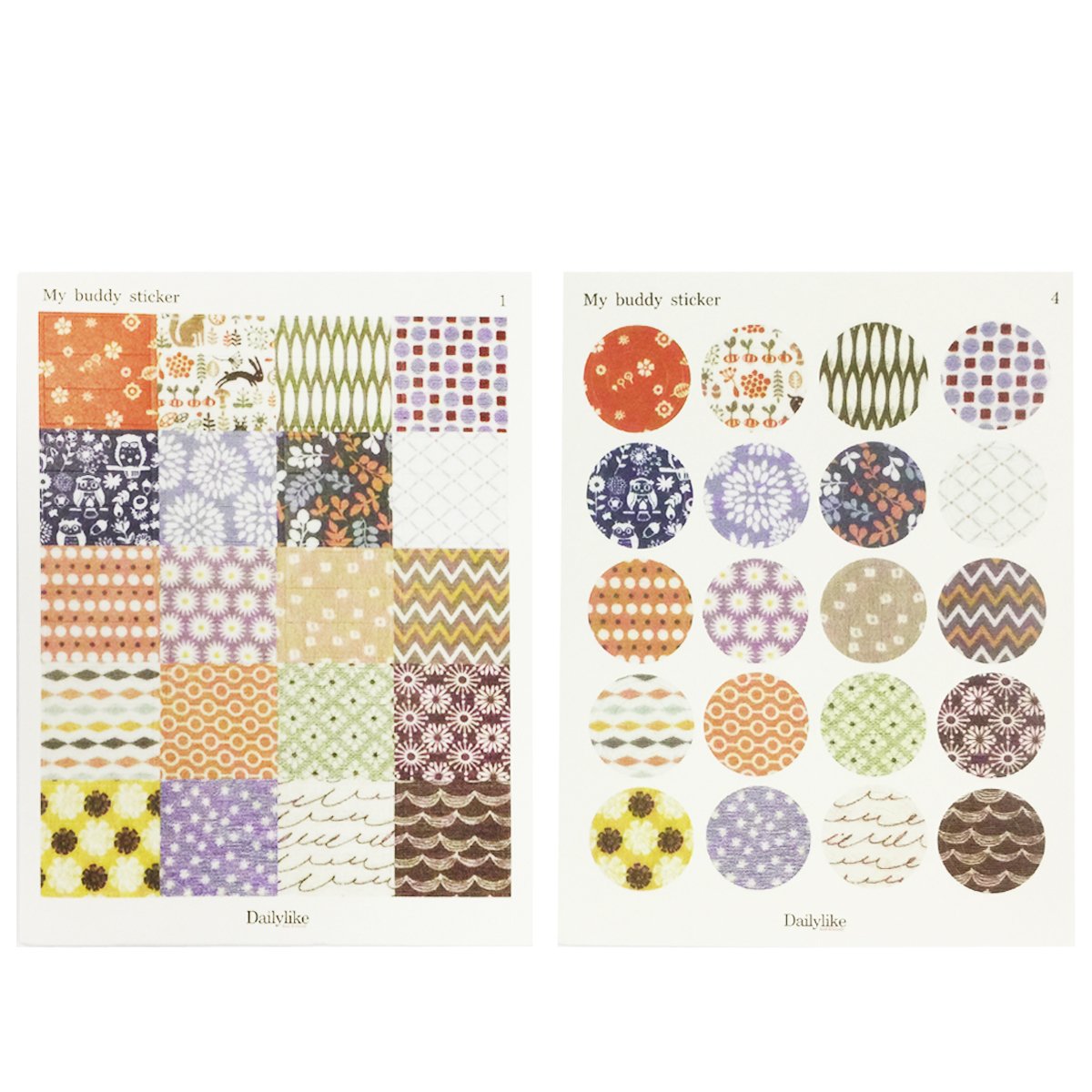 Wrapables Deko Deco Muster Aufkleber Set
