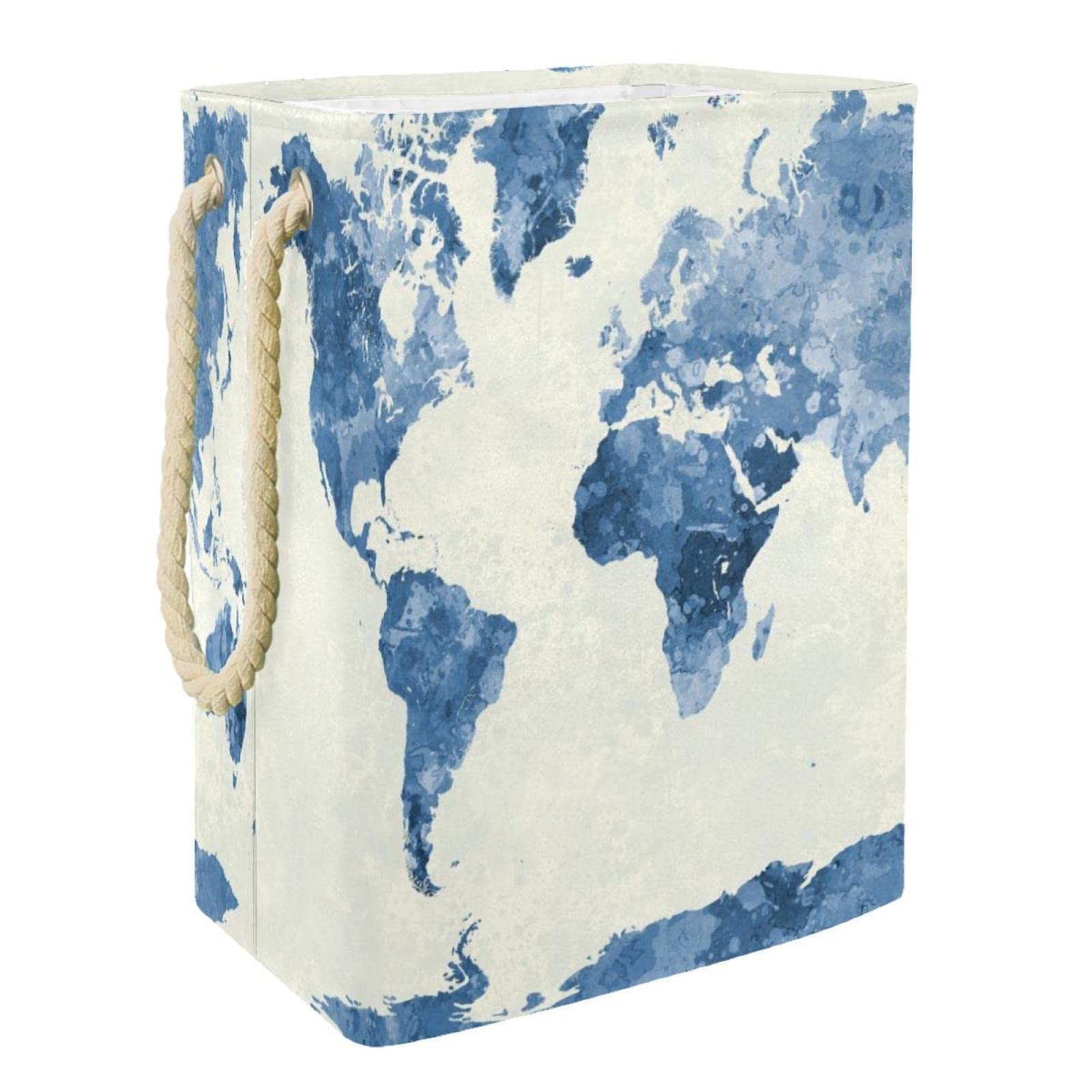 Panier à linge sale bleu imperméable pour stopper l'humidité des vêtements