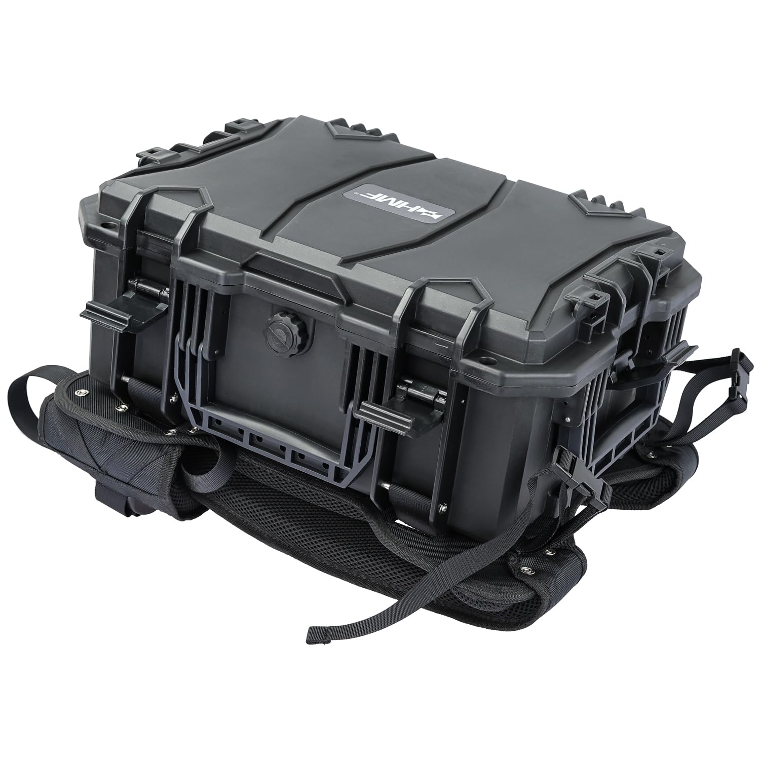 HMF 15401-02 Outdoor Kamerarucksack mit Rasterschaumstoff, Fotorucksack groß | 47,5 x 38 x 22,5 cm