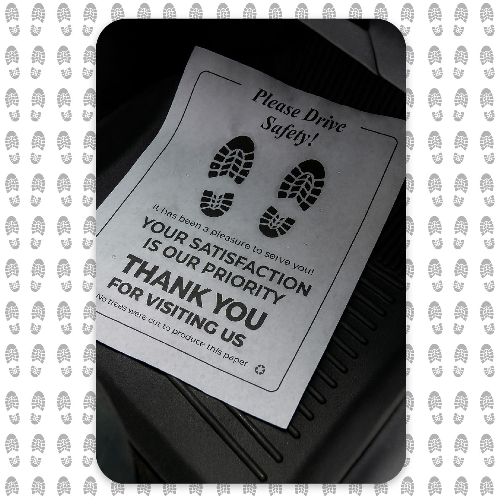 Paper Floor Mats for Cars Black or Blue Typing Vehicles Disposable Floor Pads Waterproof Car Foot Pads Protective — view 7