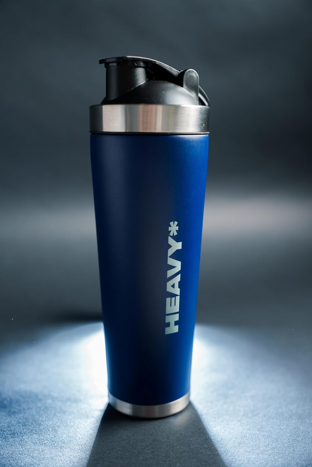 Heavy 5LB Gym Shaker, 25.3 oz. Stainless Steel Weighted Shaker Bottle for Exercise