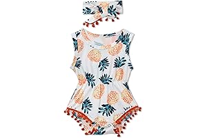 Newborn Baby Girl Clothes Pineapple Rompers Outfits