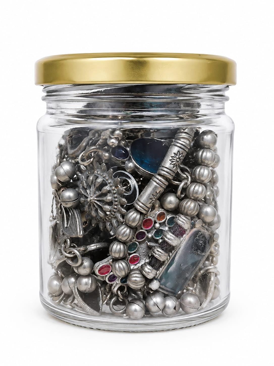 Exclusive Handcrafted Jewelry Mystery Jar – Curated Set of 12 Pairs of Boho Oxidized Earrings and 1 Statement Neckpiece for Women-image-38