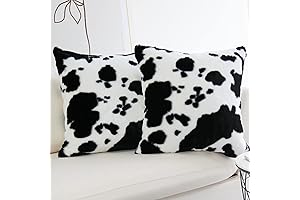 JOJUSIS Cow Hide Pillow Covers: A Cozy Embrace of Farmhouse Charm