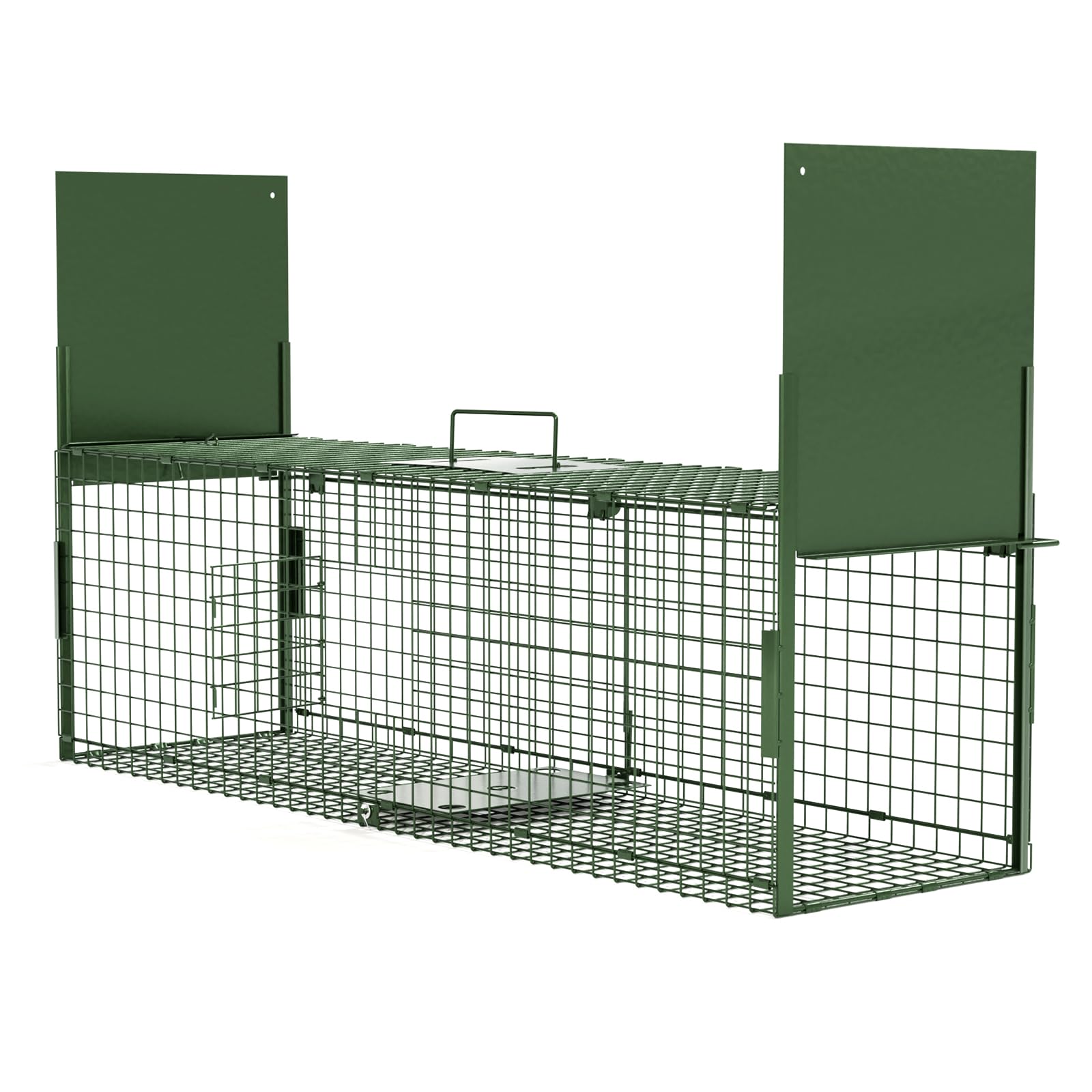 Trampa Animales Vivos 100 X 29 X 31.5 cm Jaula Trampa Gatos Grande Trampa para Gatos