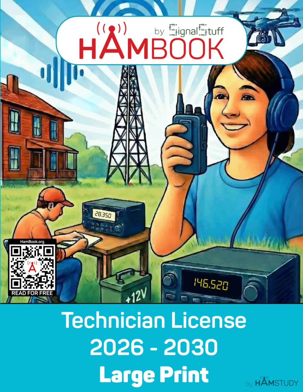 HamStudy Technician License HamBook (2026 - 2030): Large Print