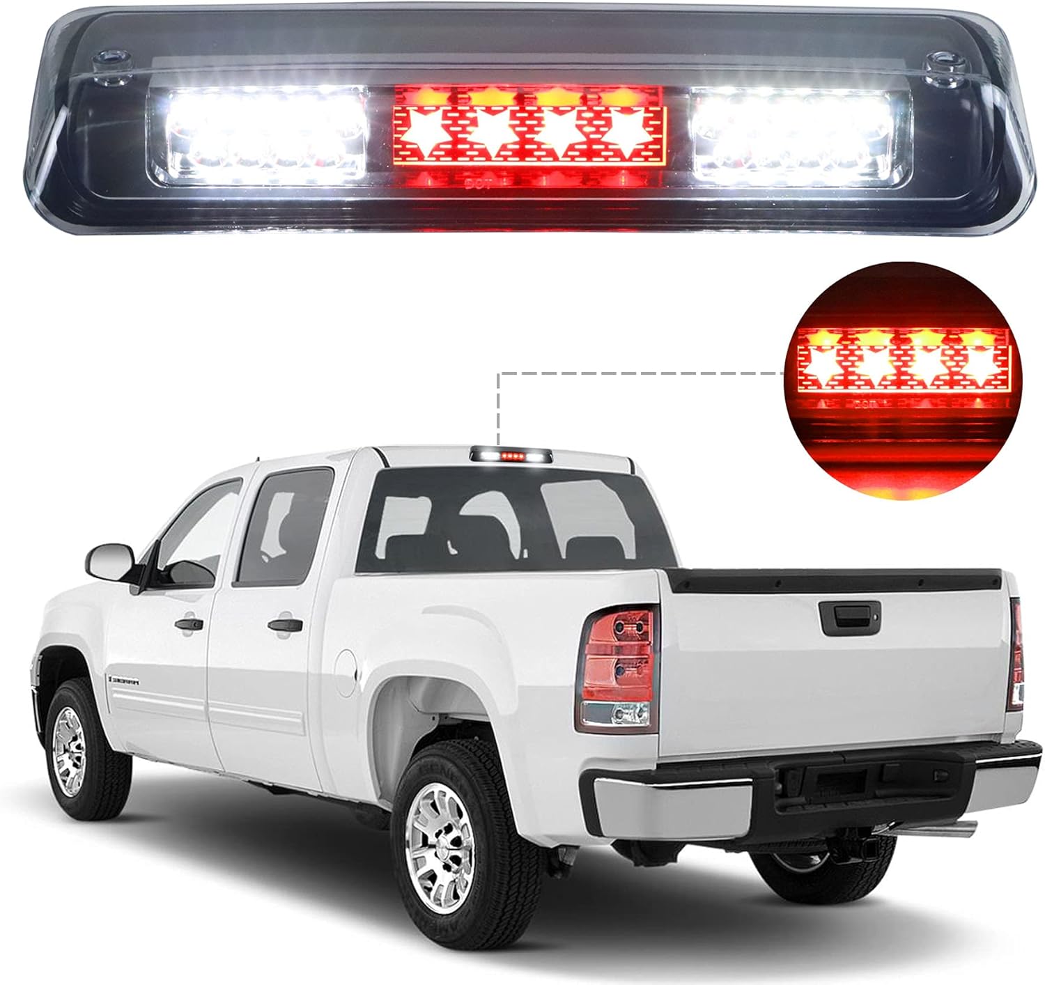 LED Third Brake Light Gasket, Rear Cargo Lamp fit for 2004