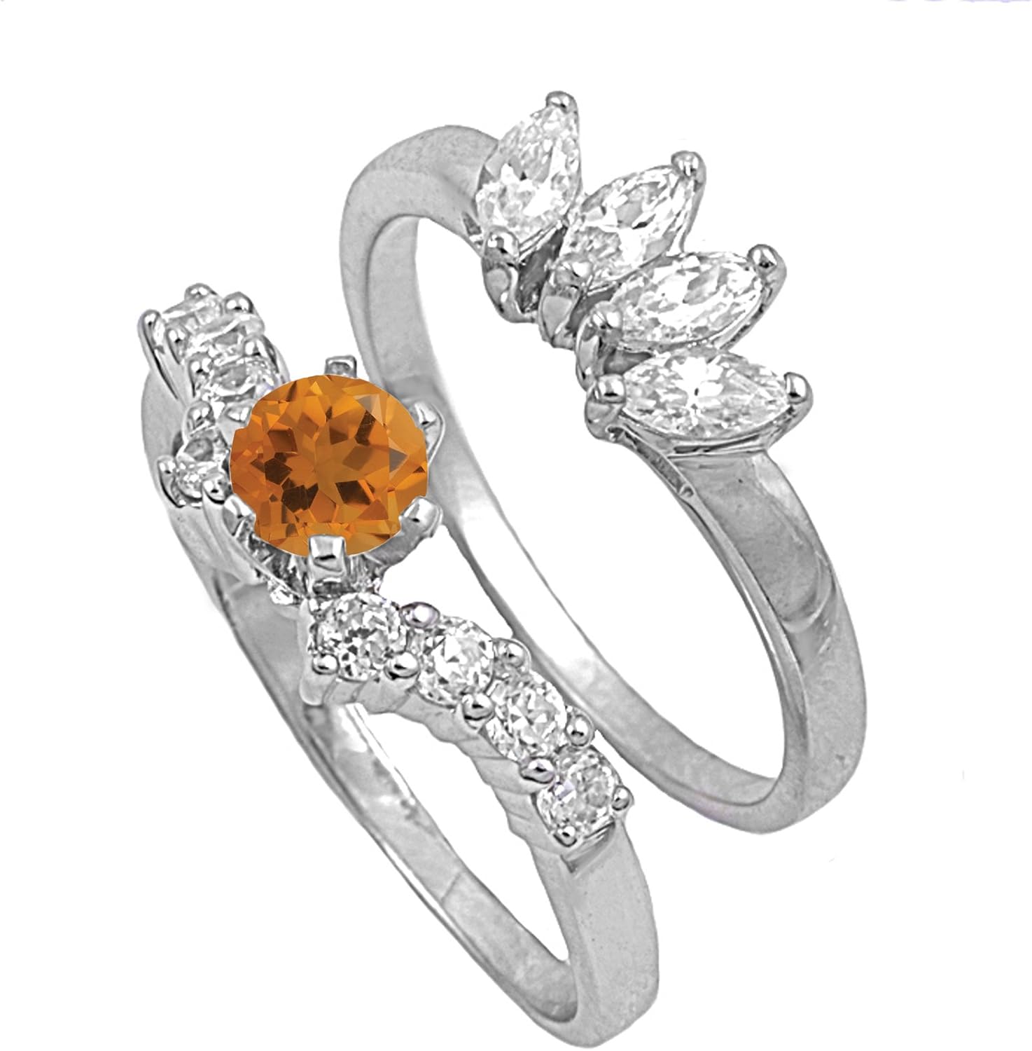 CHOOSE YOUR COLOR Sterling Silver Round Ring