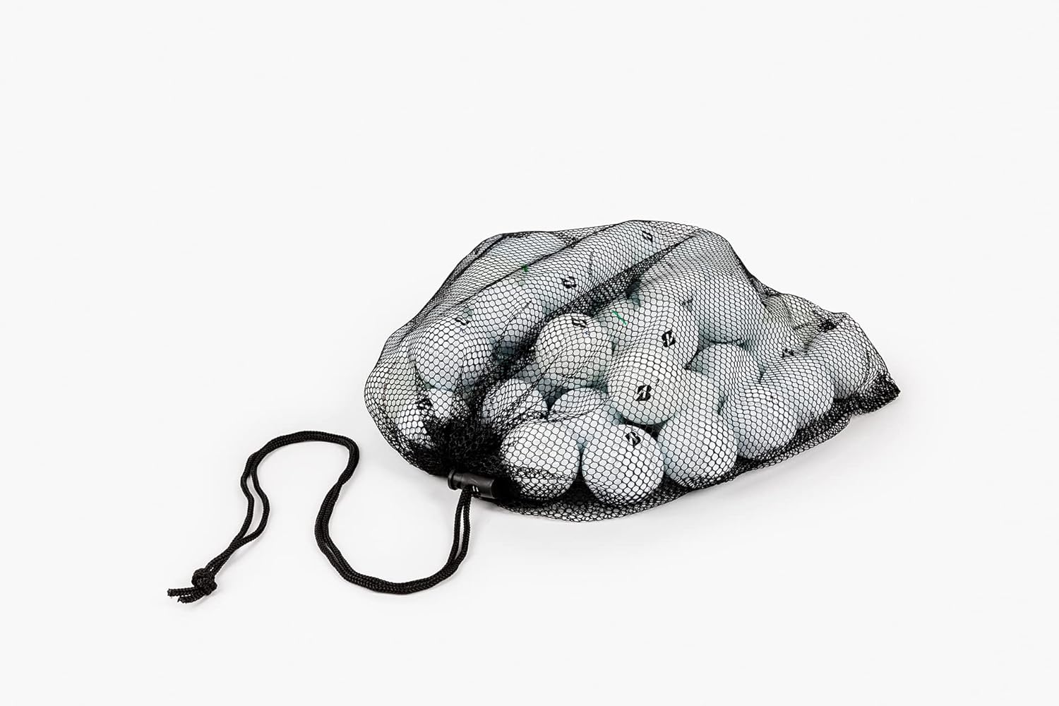 Clean Green Golf Balls 12-48 Recycled Used for Bridgestone Tour Golf Ball Mix - Good Condition Graded Balls - Includes GolfBalls and Mesh Carrying Bag
