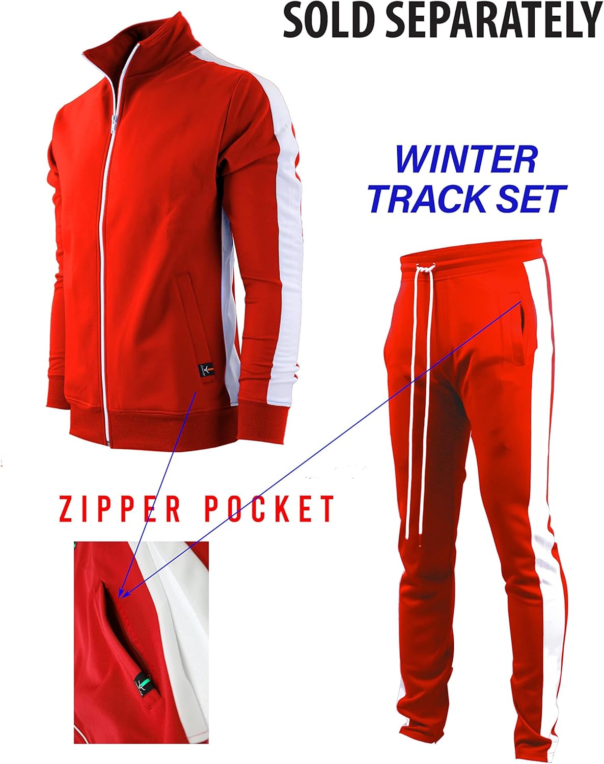 SCREENSHOT Men's Premium Fitness Warm-up Slim Fit Classic Track Pants Winter - Image 4