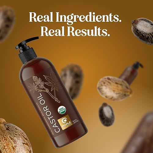 Miniatura 9 de Aceite de ricino orgánico para cabello y piel aceite de ricino orgánico USDA para pestañas y cejas aceite de cabello orgánico extra virgen sin