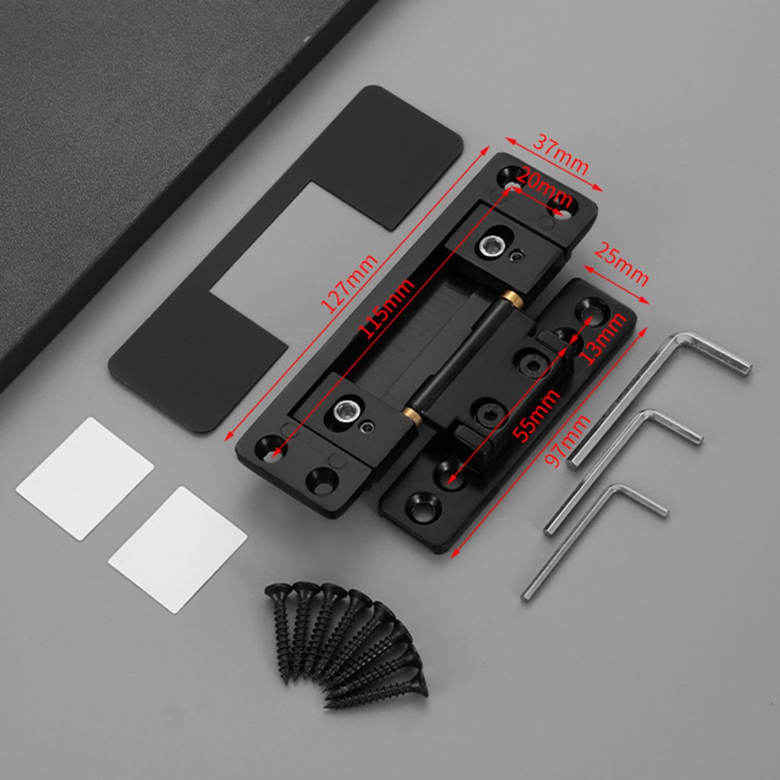 2 Cerniere per Porte, Cerniere Invisibili, Accessori Regolabili, Cerniere a Scomparsa per Armadi, Porte Segrete, Casa, Hotel, Bagni