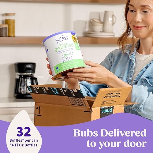 Miniatura 5 de Bubs 365 Day Grass Fed Infant Formula with Iron, Cow Milk-Based Powder for Infants 0-12 Months, Made with Non-GMO Milk, 20 oz