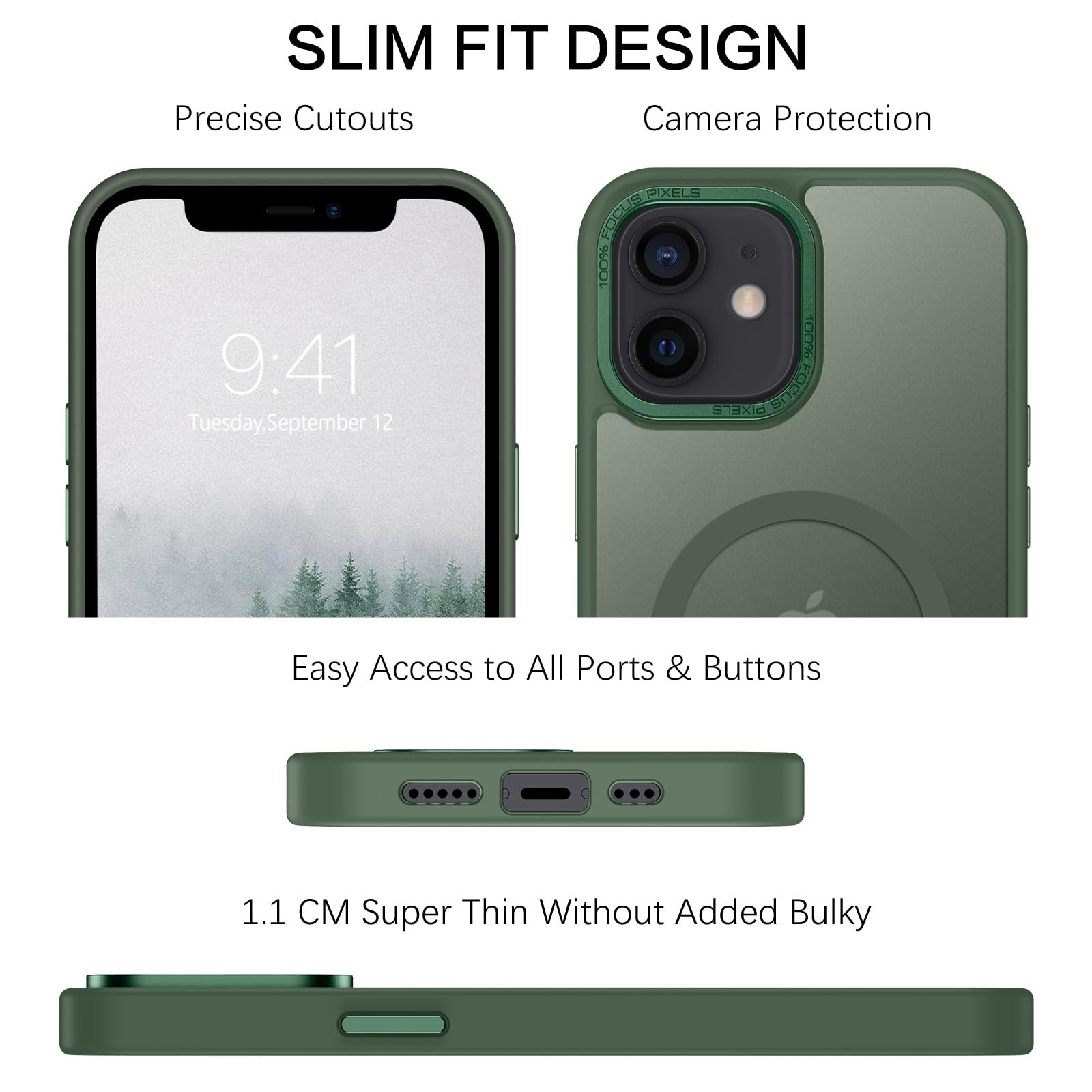 Amazon.co.jp: BENTOBEN iPhone 12/12pro ケース MagSafe対応  