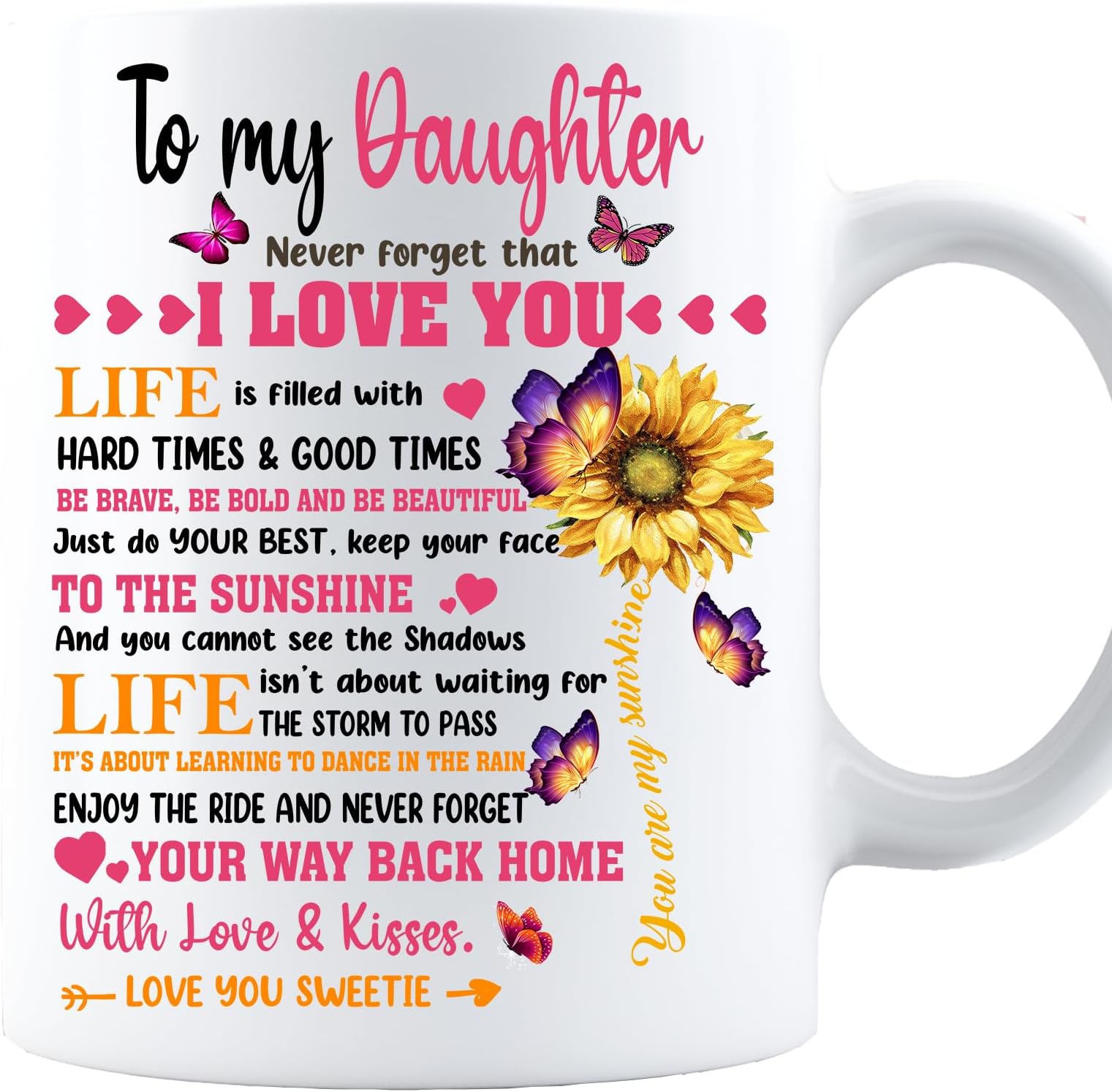 Never Forget That I Love You - Personalized Tumbler - Gift For Daughter