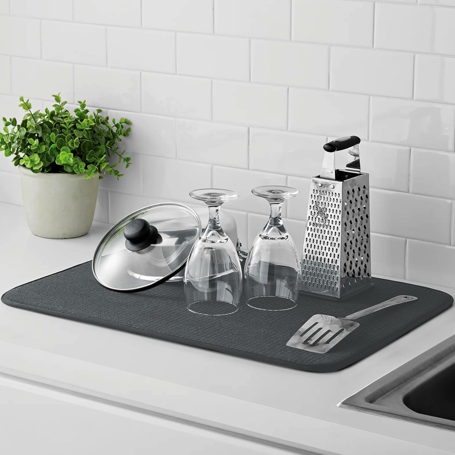 Microfiber Dish Drying Mat for Kitchen Counter with