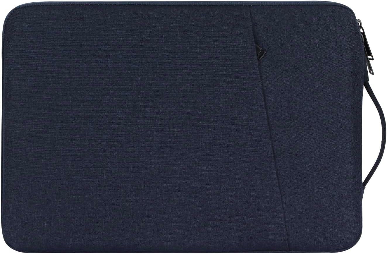 Chelory Laptop Sleeve Compatible for 16 Inch Notebook Ultrabook Chromebook HP/Lenovo/Asus/Acer/Dell, Shockproof Computer Protective Bag Carrying Case with Handle, Dark Blue