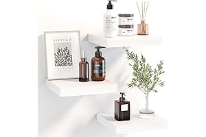 Fixwal Square Floating Shelves, 8x8 Inches Wall Mounted Shelves