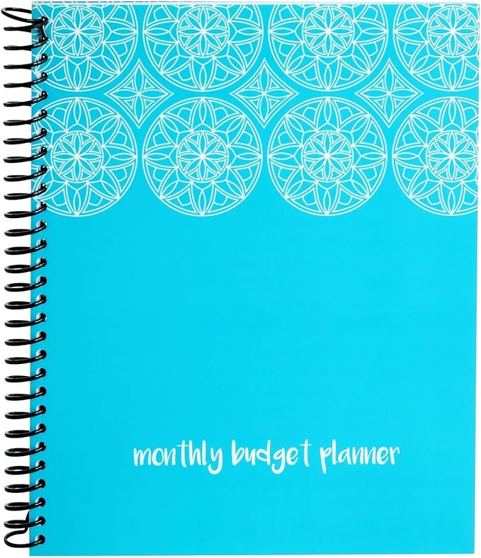 Paper Junkie Monthly Budget Organizer Planner Notebook with 24 Pockets