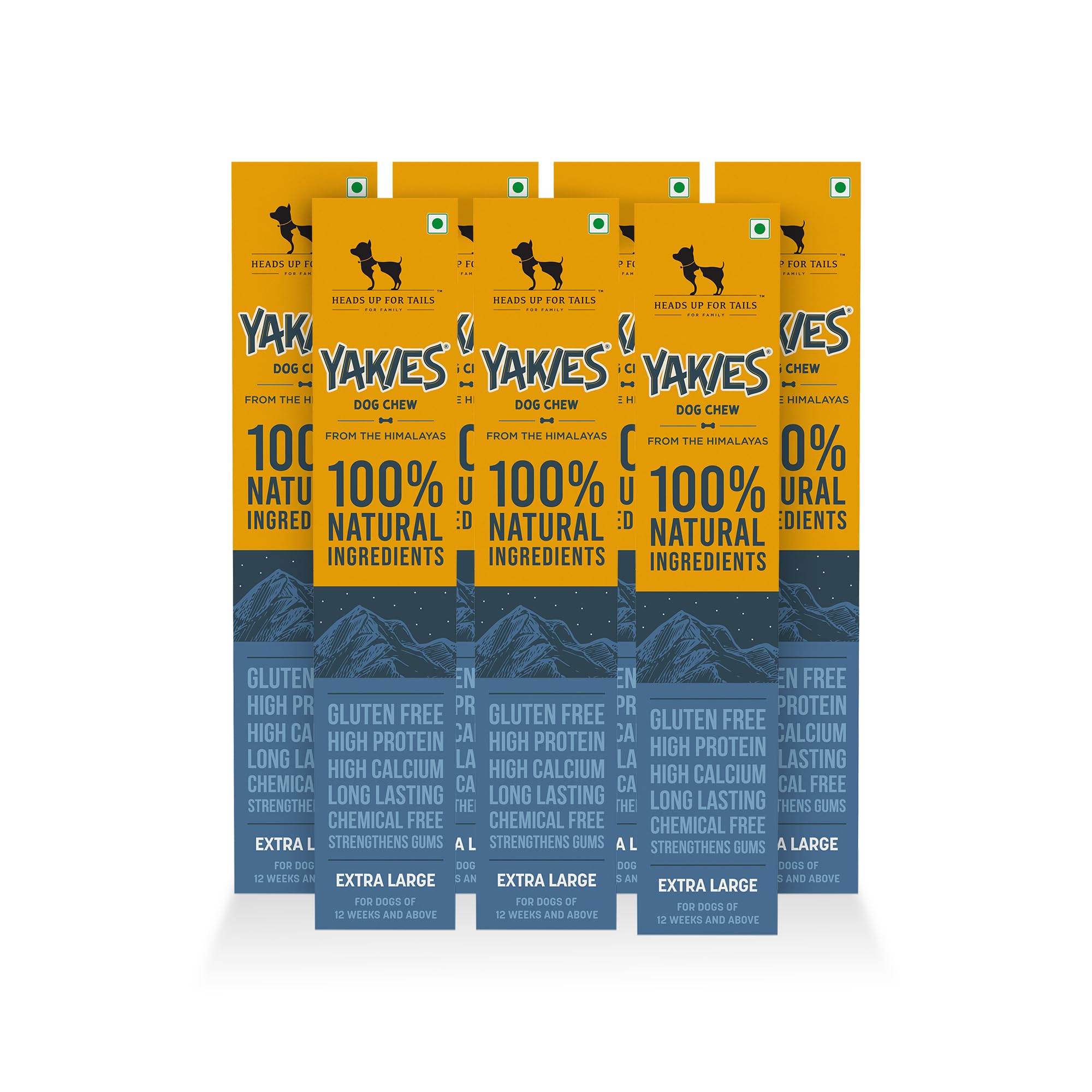 Heads Up For Tails Yakies Vegetarian Natural Dog Chew Bone For All Life Stages - Extra Large - 110G Each - Pack Of 7 (B07CJFJRCC) Amazon Price History, Amazon Price Tracker