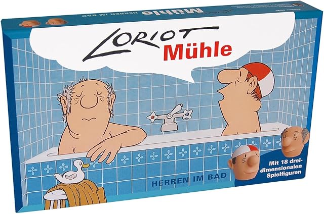 Inkognito Loriot Mühle dla mężczyzn w łazience 31,5 x 18,5 x 5 cm 40080 ''Gra Loriot" Games