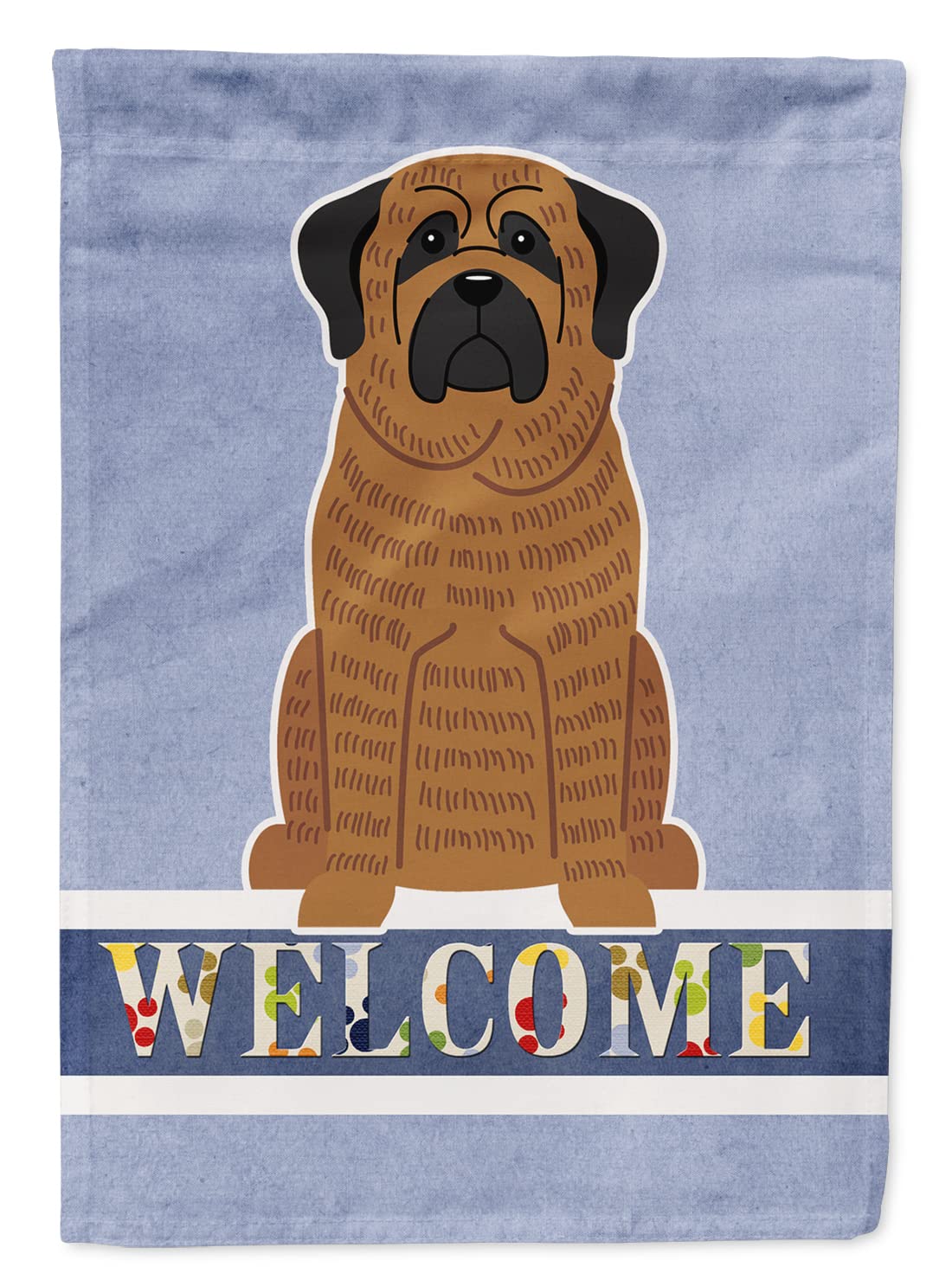Drapeau Mastiff Brindle de Bienvenue Grand Format Toile Caroline's Treasures