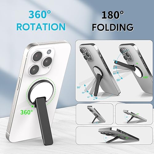 Miniatura 4 de CISID Soporte para teléfono, 2 piezas, soporte portátil para teléfono celular para escritorio, soporte de teléfono ajustable, soporte de teléfono