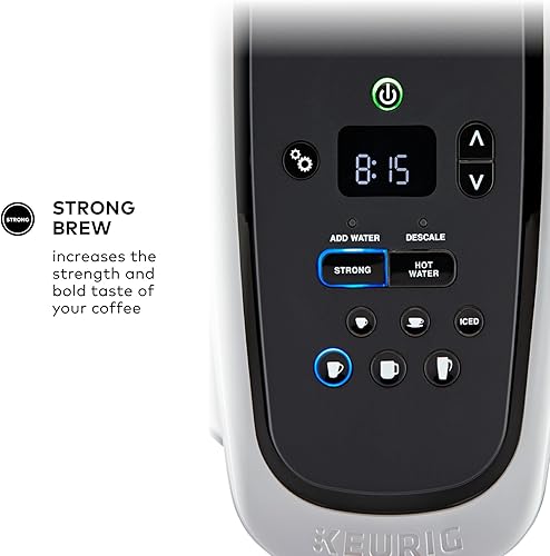 Miniatura 6 de Keurig K-Elite - Cafetera de cápsulas K-Cup de una sola porción, con control de fuerza y temperatura, capacidad de café helado, tamaño de Oro