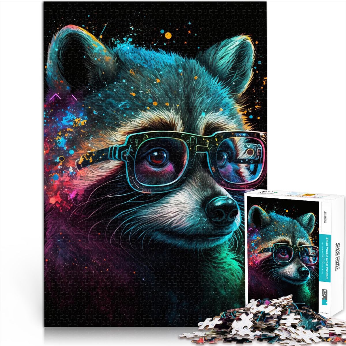 Puzzle fantasia Natale teschio vecchio uomo 2000 pezzi per adulti e bambini, 70 cm x 100 cm, puzzle con carte grigie, gioco educativo per adulti e bambini
