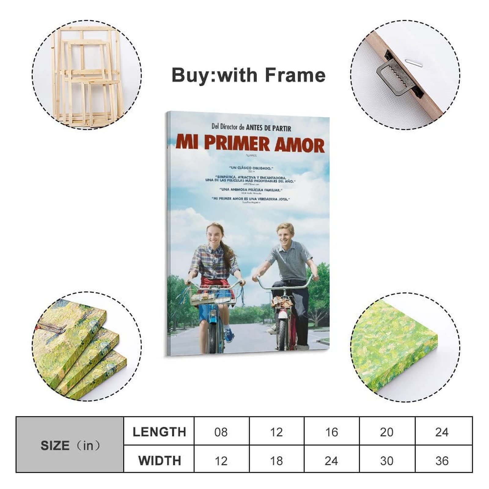 Póster de película de comedia romántica para jóvenes con volteo, pintura decorativa, lienzo para pared, póster de sala de estar, dormitorio, 40 x 60 cm