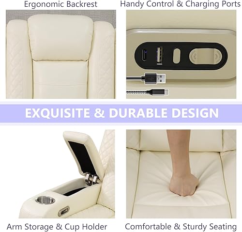 Miniatura 3 de Juego de sofá modular eléctrico reclinable, juegos de muebles de sala de estar, sofá reclinable en forma de L, sofá reclinable de cuero transpirable