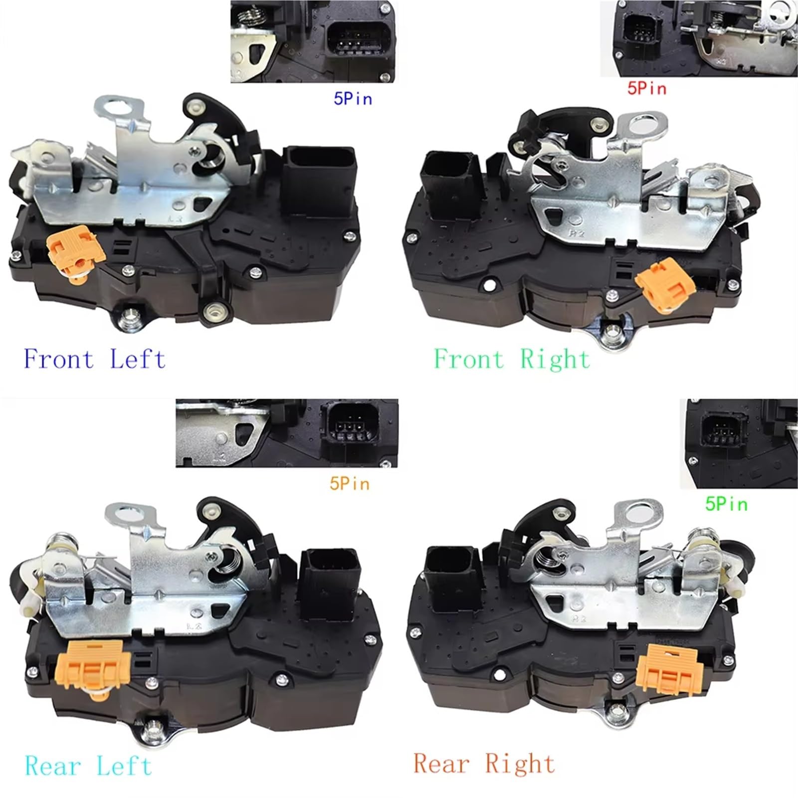 Servomoteur Arrière Gauche Actionneur Serrure Porte pour Chevy pour Tahoe pour GMC pour Yukon pour Silverado pour Cadillac pour Escalade 931-304 931-303 avec Verrouillage(Rear Right)