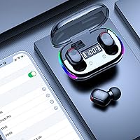 Vista 3 de Auriculares inalámbricos - Auriculares Bluetooth de 5.3 pulgadas - Micrófono integrado - Auriculares de sonido premium inmersivos - Estuche de carga