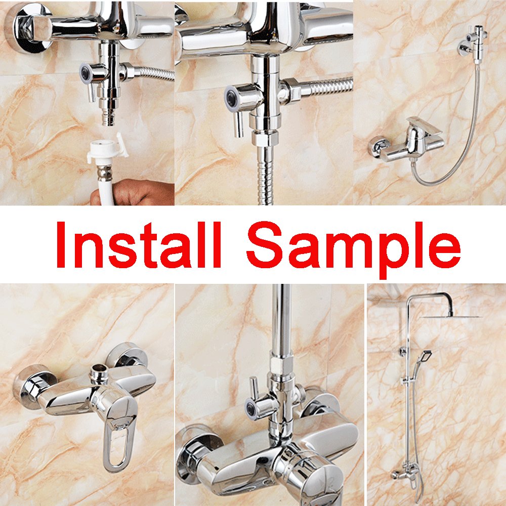 Sumnacon 1/2 inch IPS Brass Shower Arm Diverter Valve 2Way Shower