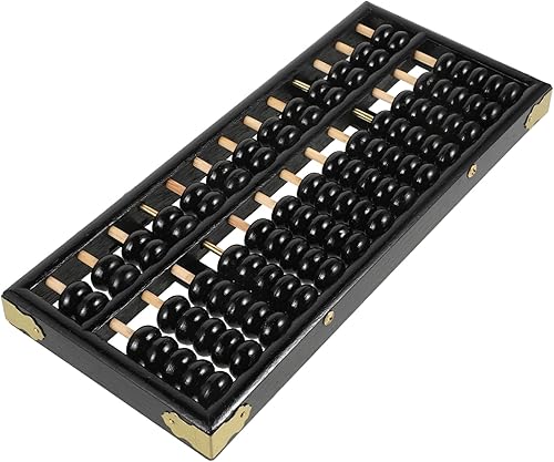 TOYANDONA Vintage Toys Abacus Soroban - Varillas de 13 dígitos chino japonés ábaco de madera, calculadora de ábaco aritmético, herramientas