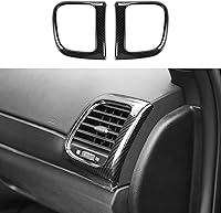 Vista 1 de Jimen Compatible con Jeep Grand Cherokee 2011-2020, 2 piezas de cubierta de ventilación de aire acondicionado lateral para consola central