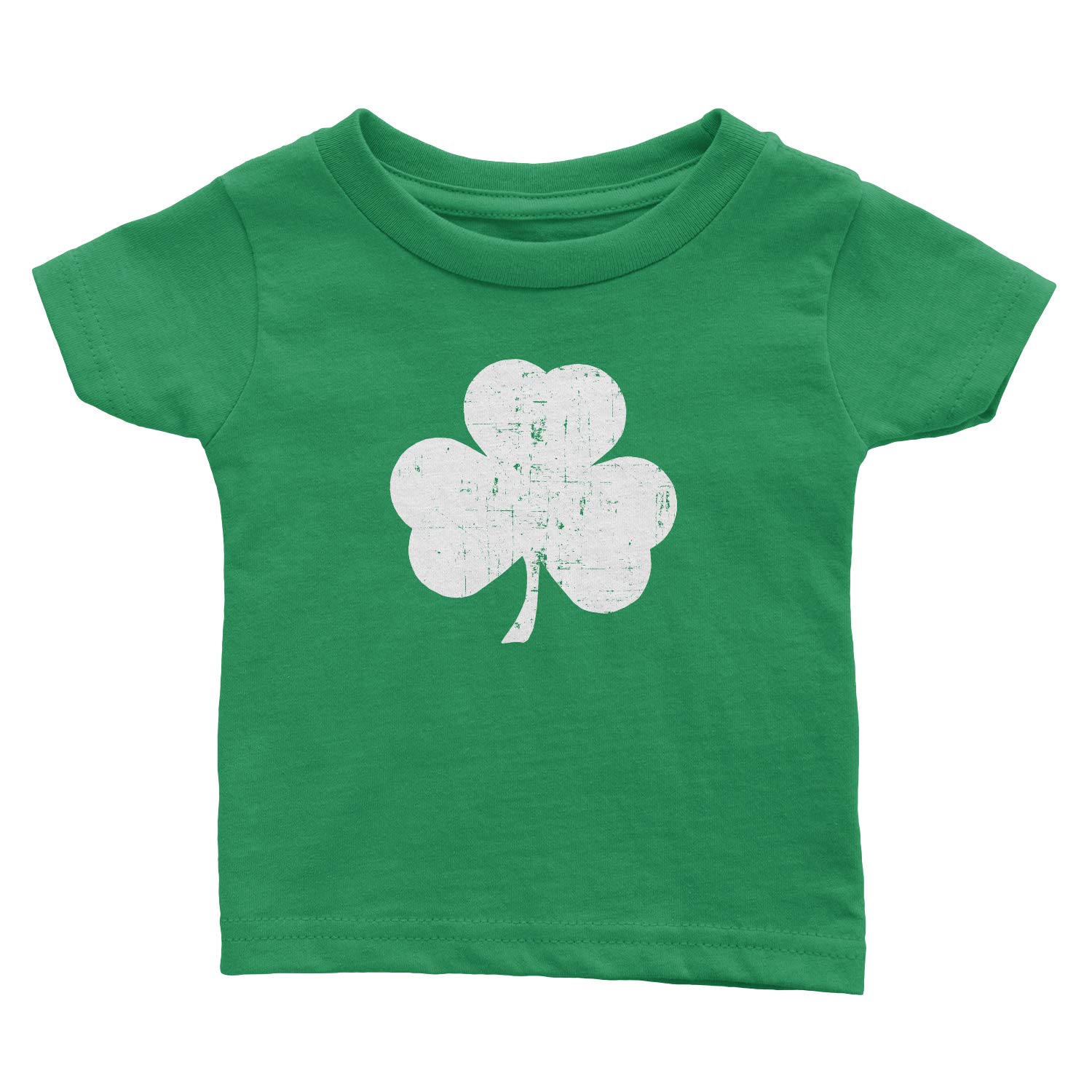 NYC FACTORY Shamrock Toddler T-Shirt (Distressed Design, Green, 4T)