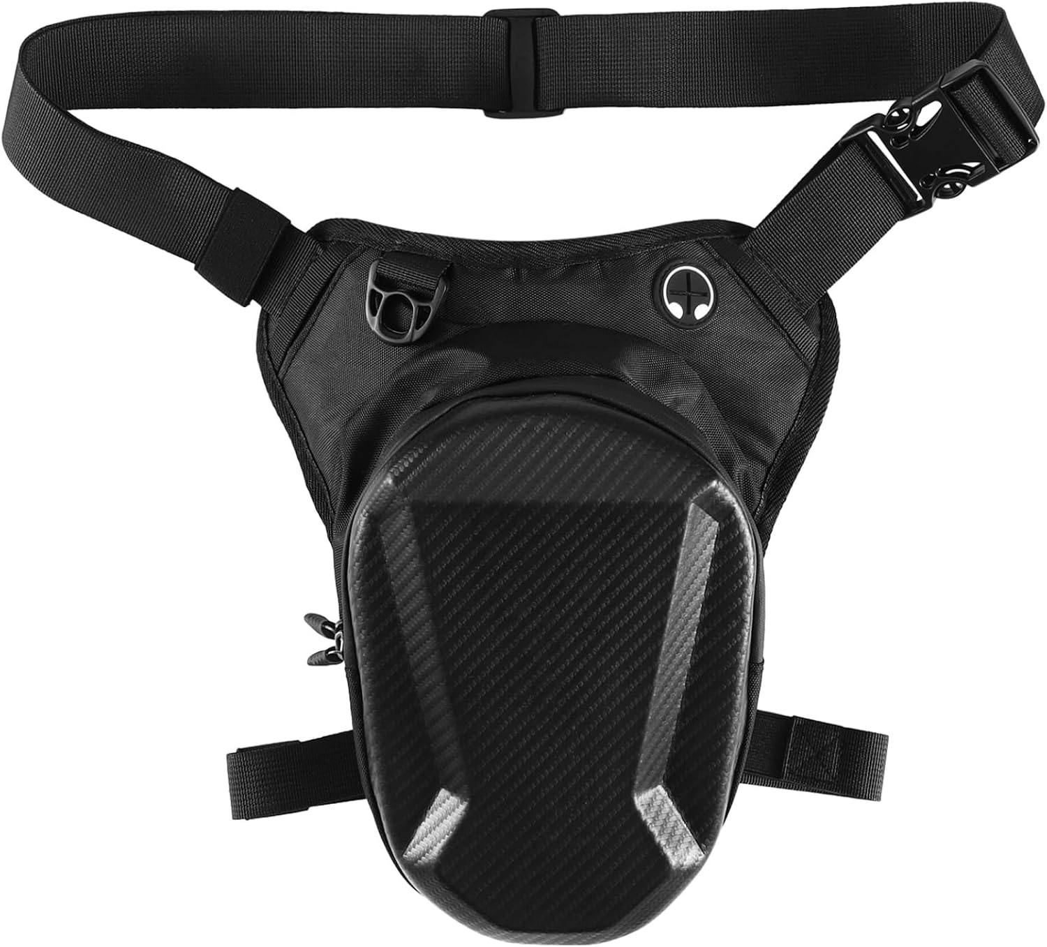 Motorcycle Leg Bag,Waterproof Thigh Bag With Adjustable Shoulder Straps,Hard Shell Drop Leg Bag Expandable Capacity & Earphone Hole,Long-Lasting Drop Leg Pack for Outdoor Riding, Travel,Hiking
