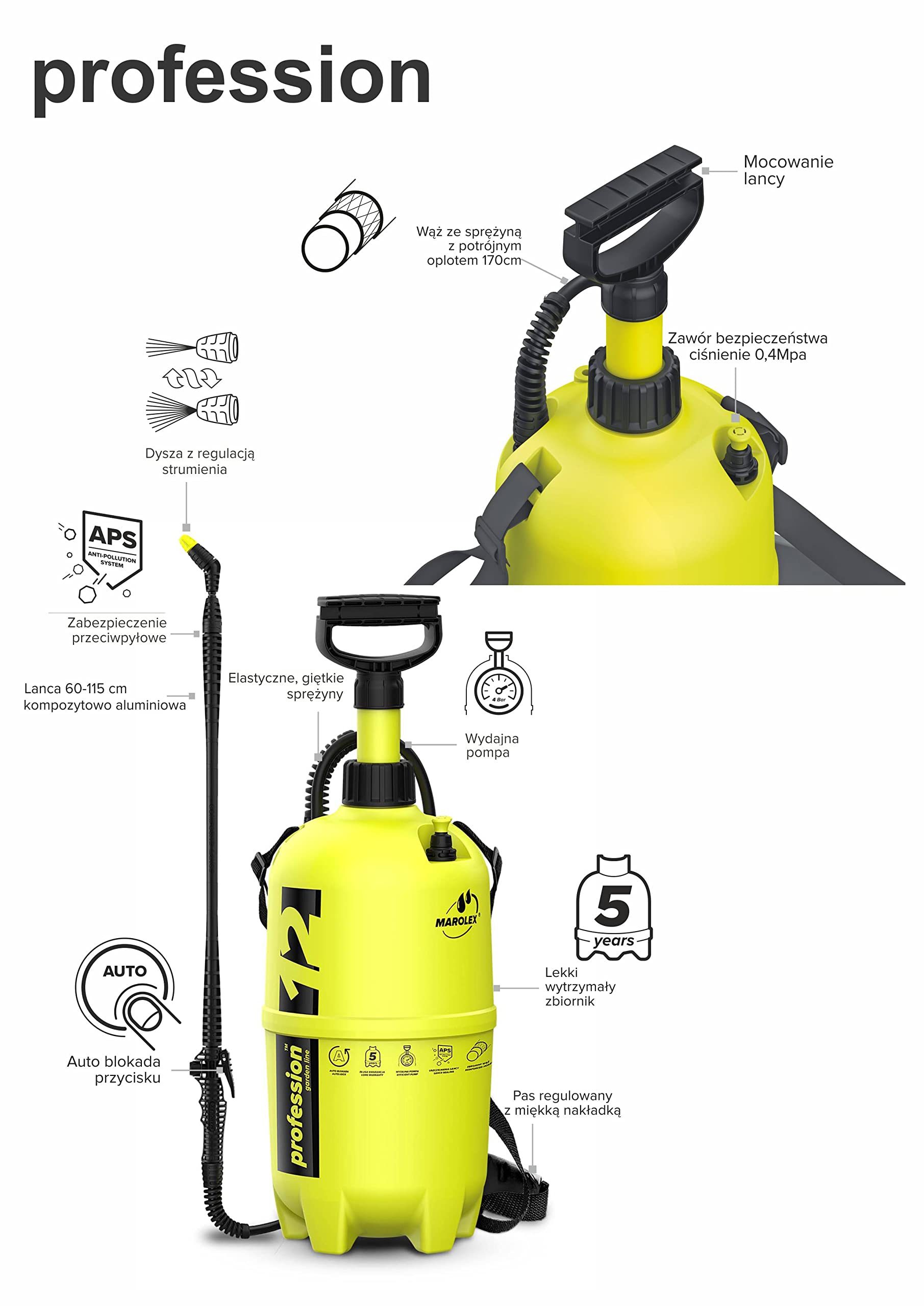 Spruzzatore Marolex Profession 12 l