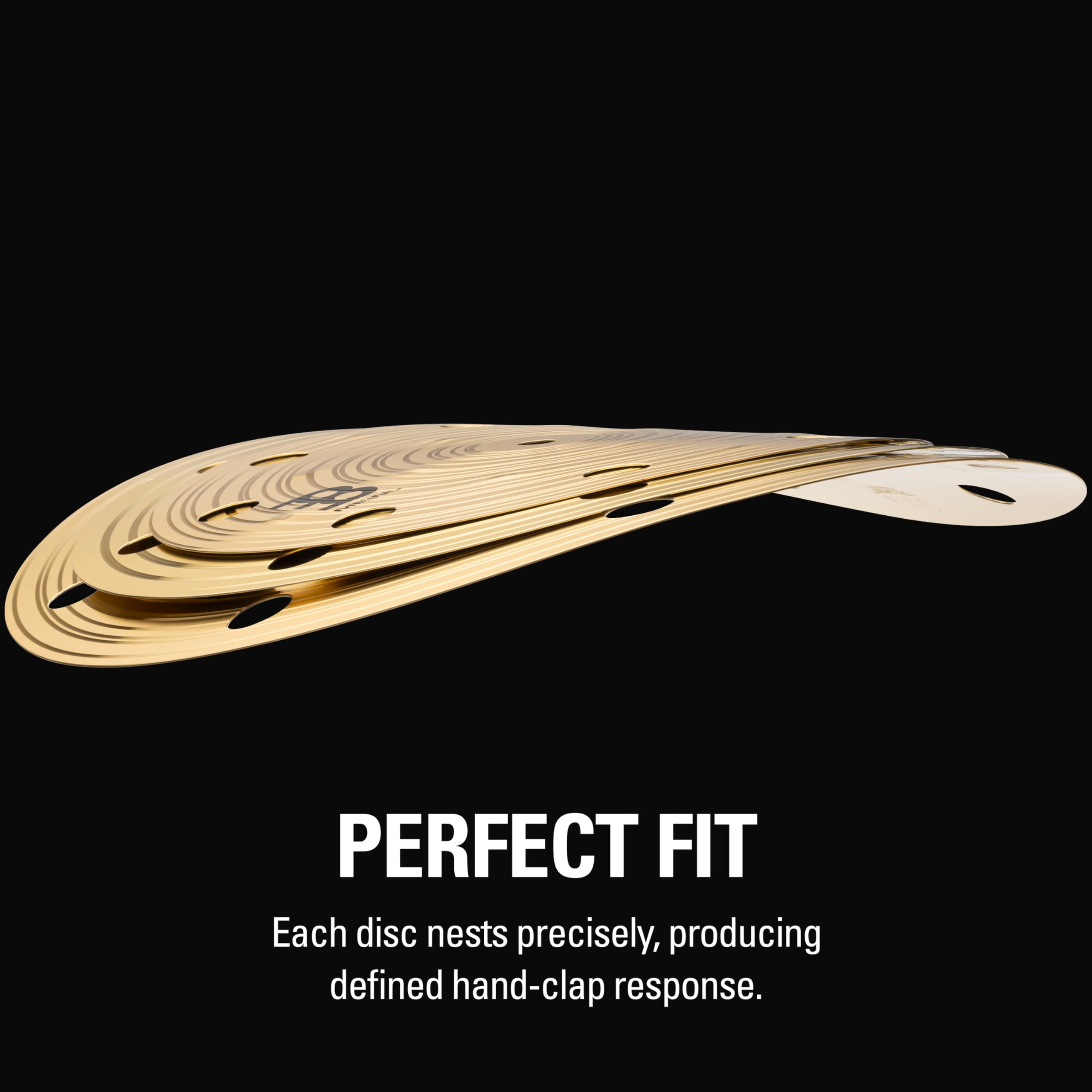 Meinl Cymbals HCS Smack Stack 10/12/14 Zoll (Video) Schlagzeug Becken (35,56cm) Messing, Traditionelles Finish (HCS024SM)