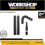 Workshop Wet/Dry Vacs WS25051A 2-1/2-Inch Kit de nettoyage de gouttière pour les aspirateurs à sec