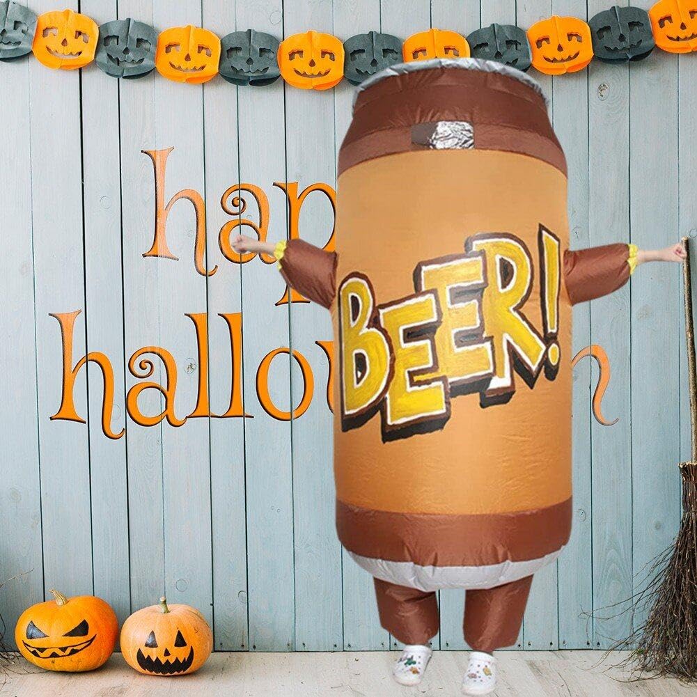 Dianzan Costumi per Bevande Gonfiabili Vestito per Bevande Gonfiabili Tuta per Lattina di Birra Cibo Vestito Cosplay Oufit Oktoberfest Costume Cosplay Prop per Adulti