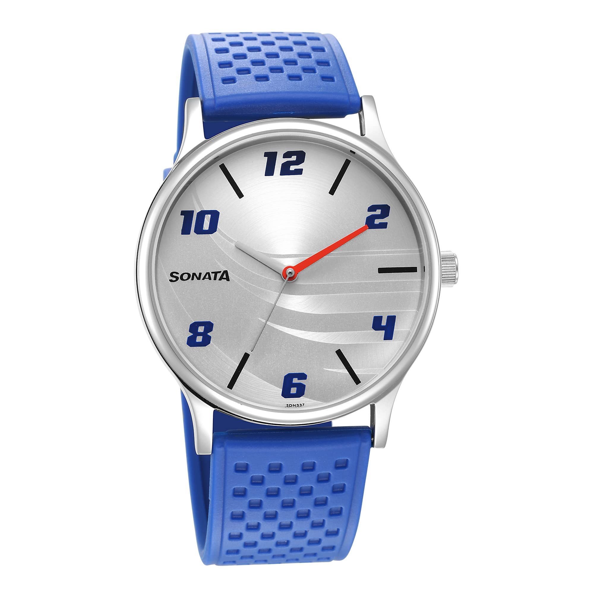 Sonata RPM Silver Dial Plastic Strap Watch for Men-77105SP01 (B0BPCLY553) Amazon Price History, Amazon Price Tracker