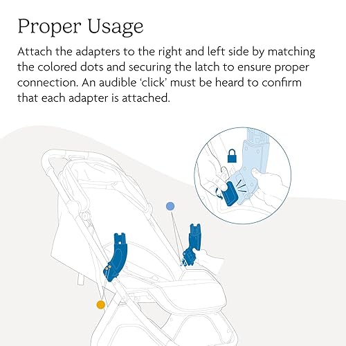 Miniatura 5 de UPPAbaby Adaptador para Minu V3  Compatible con asientos de coche Aria y Mesa  Fijación rápida + segura  1 par