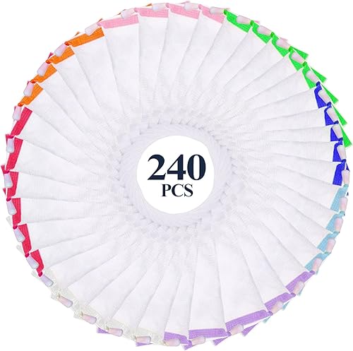 Hushee 240 bolsas de jabón hechas a mano, bolsas de malla de burbujas de jabón, bolsa de ahorro de jabón exfoliante con cordón para espuma y secado,